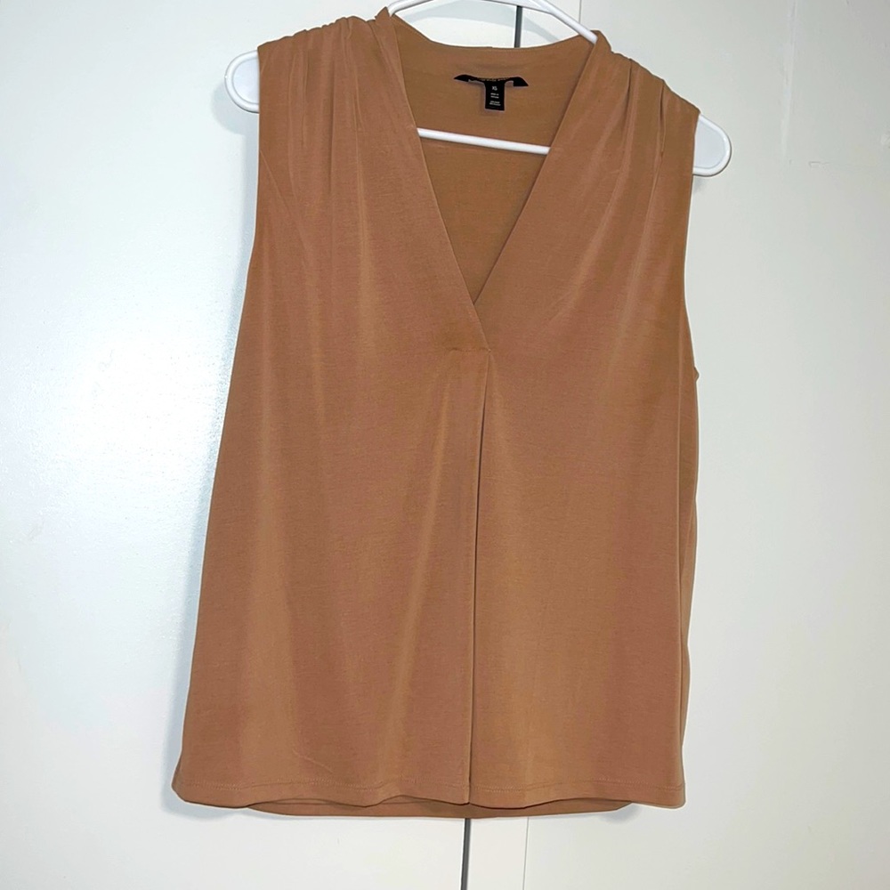 Banana Republic soft dark peach sleeveless blouse